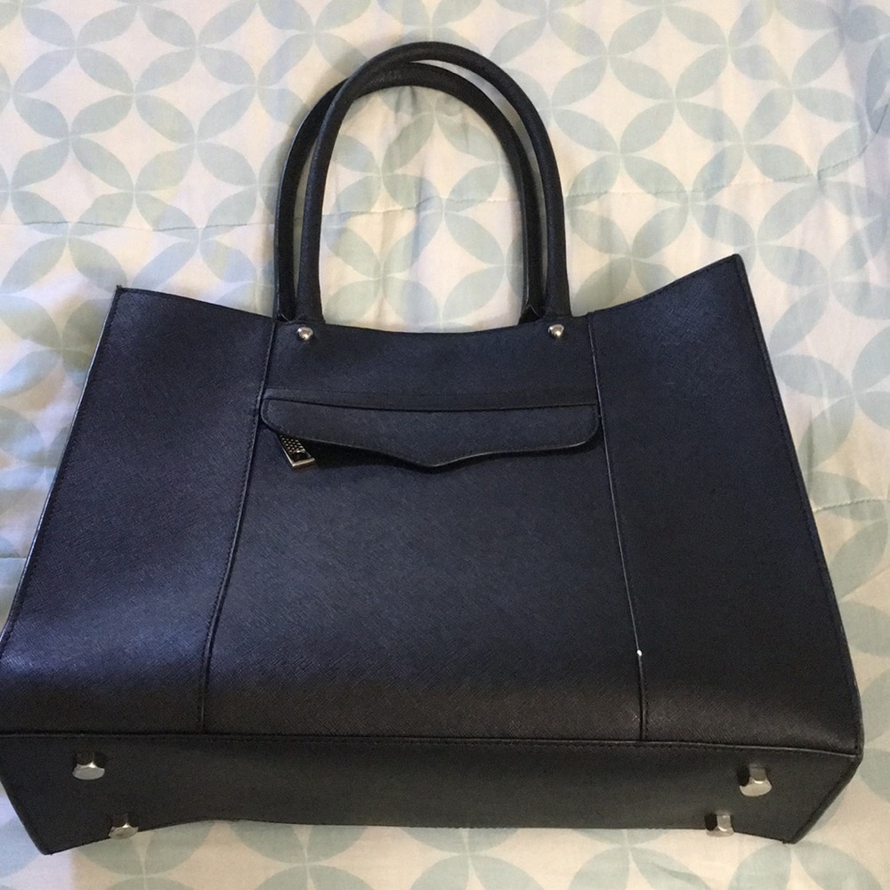 Rebecca Minkoff medium sized black leather tote